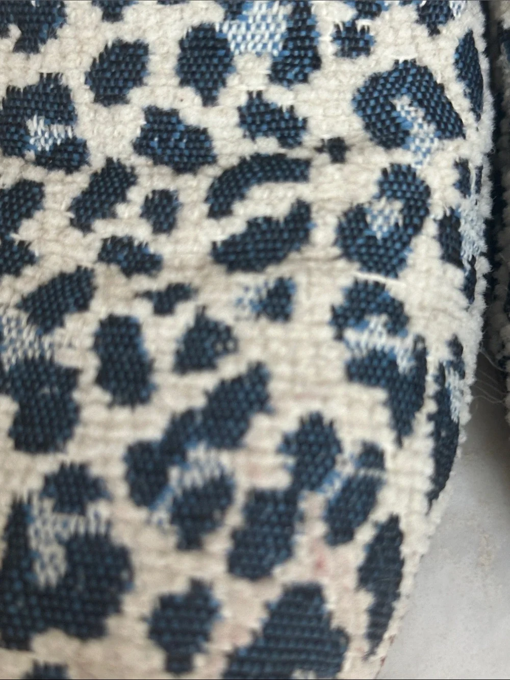 Ramon Tenza Black and Cream Woven Leopard Slip-On Loafers